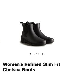 Hunter Women's Refined Black Ankle Boots